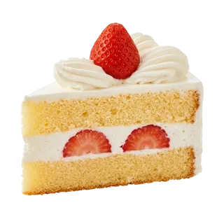 いちごのショートケーキ 透過PNG 切り抜き素材